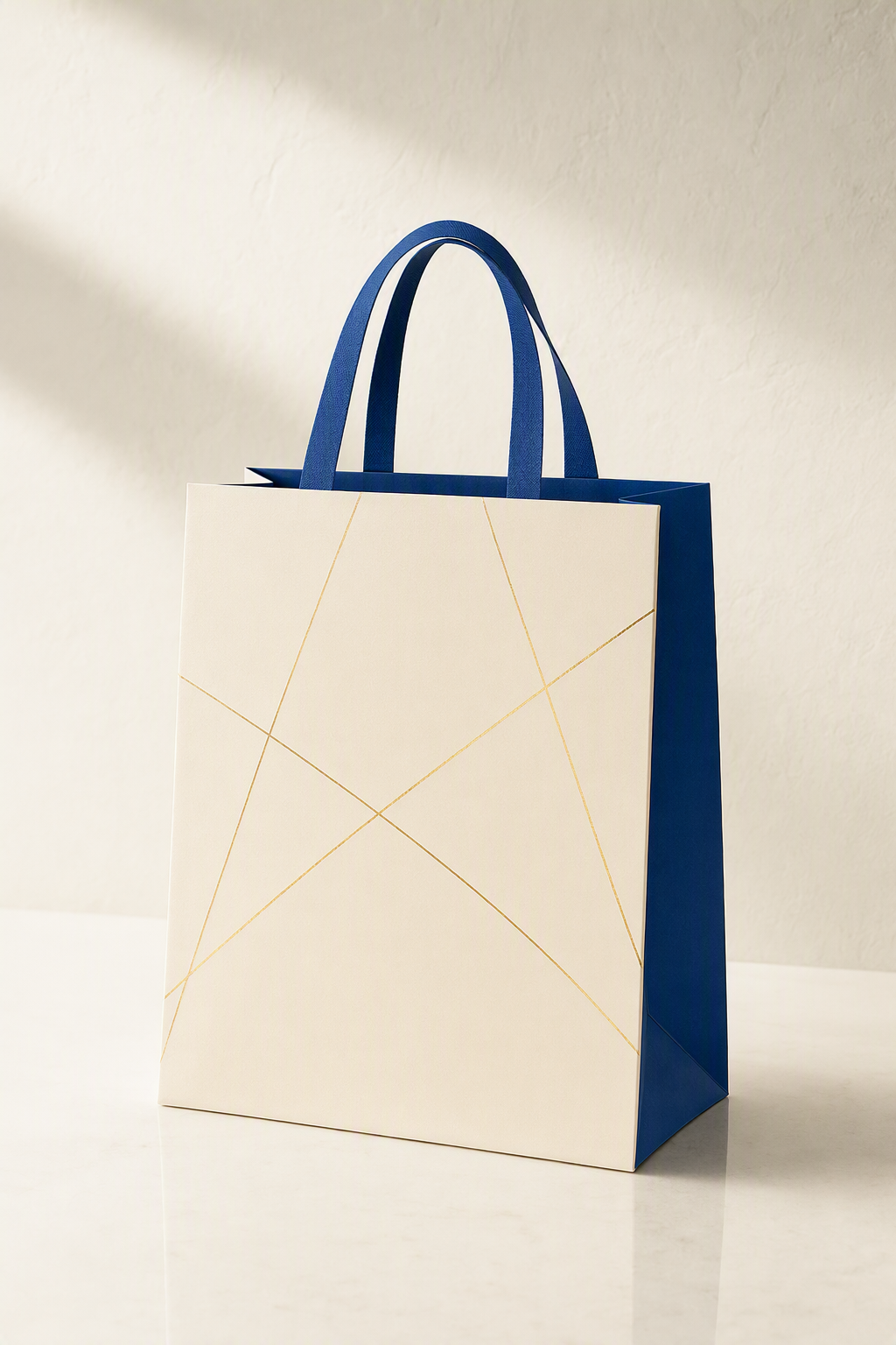 Structured paper bag as a complete object
