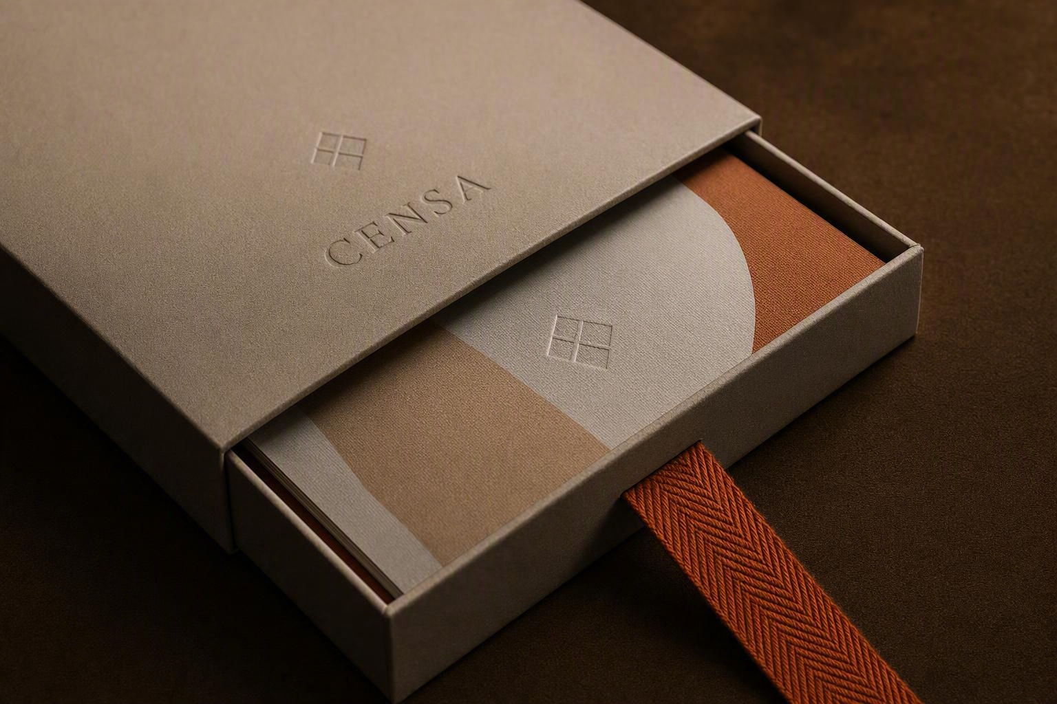 Packaging concept illustrating folding gift formats